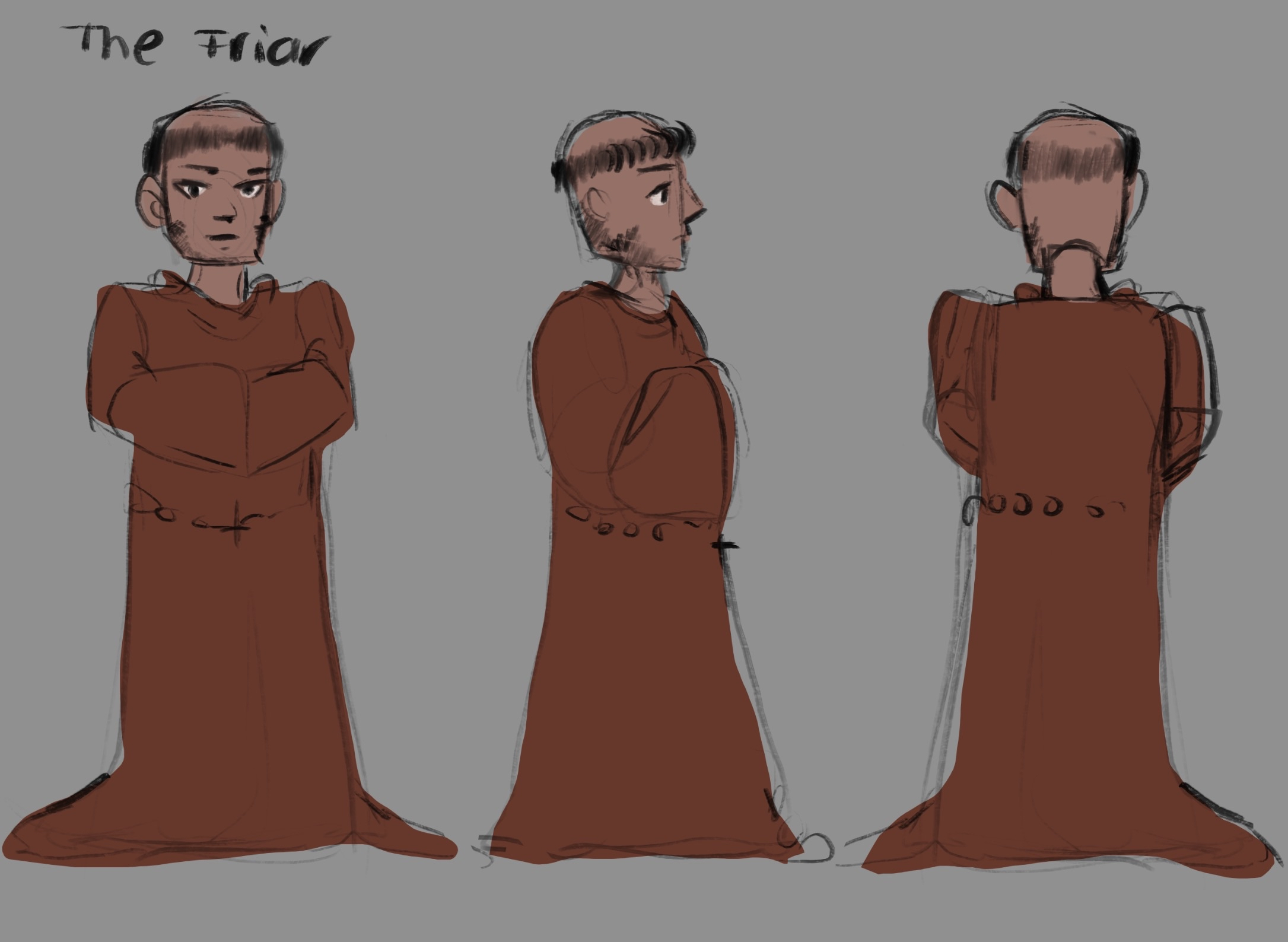 Friar Character Turnaround